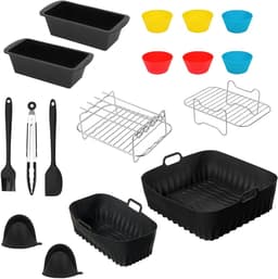 YONO Accessoires Set - geschikt voor Philips Dual Basket Airfryer - 5000 - 3000 series - 18in1 — thumbnail 2