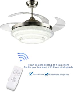 Draadloze Afstandsbediening voor Plafondventilator & Lamp - 220V — thumbnail 5