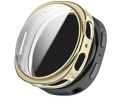 Screenprotector case - geschikt voor Samsung Galaxy Watch 8 - 40mm - flexibel en zacht - TPU full cover hoesje - 40 mm - volledige bescherming - goud