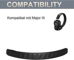 Major III Replacement Headband Cushion Replacement Accessories Repair Parts Compatible with Marshall Major III 3, Major IV Major 4 Heaphones, Comfort Protein Leather and Soft Memory Foam Top — thumbnail 5