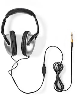 Nedis Bedrade Over-ear Koptelefoon - 3,5 mm - Kabellengte: 2.70 m - Volumebediening - Zilver / Zwart — thumbnail 2
