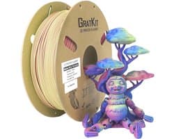 Matte Tricolor PLA Filament 1.75mm - 1KG Spoel voor 3D-printers - Hoogwaardige Kwaliteit