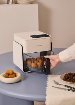 Heteluchtfriteuse Zonder Olie 4.2L met Glazen Kom en 6 Programma's — thumbnail 5