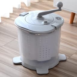 Allecta - Draagbare Handmatige Wascrank voor Kleine Kledingstukken - Ideaal voor Kamperen, Studentenkamers en Appartementen - Nordic Grey — thumbnail 4