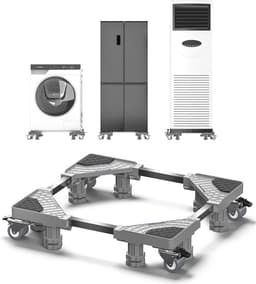 Verstelbaar Wasmachine-onderstel met Wielen en Trillingsreductie - Ondersteuning tot 300 kg — thumbnail 1