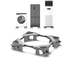 Verstelbaar Wasmachine-onderstel met Wielen en Trillingsreductie - Ondersteuning tot 300 kg