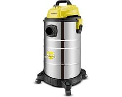 Bidon-stofzuiger rood/roestvrij staal 30 l