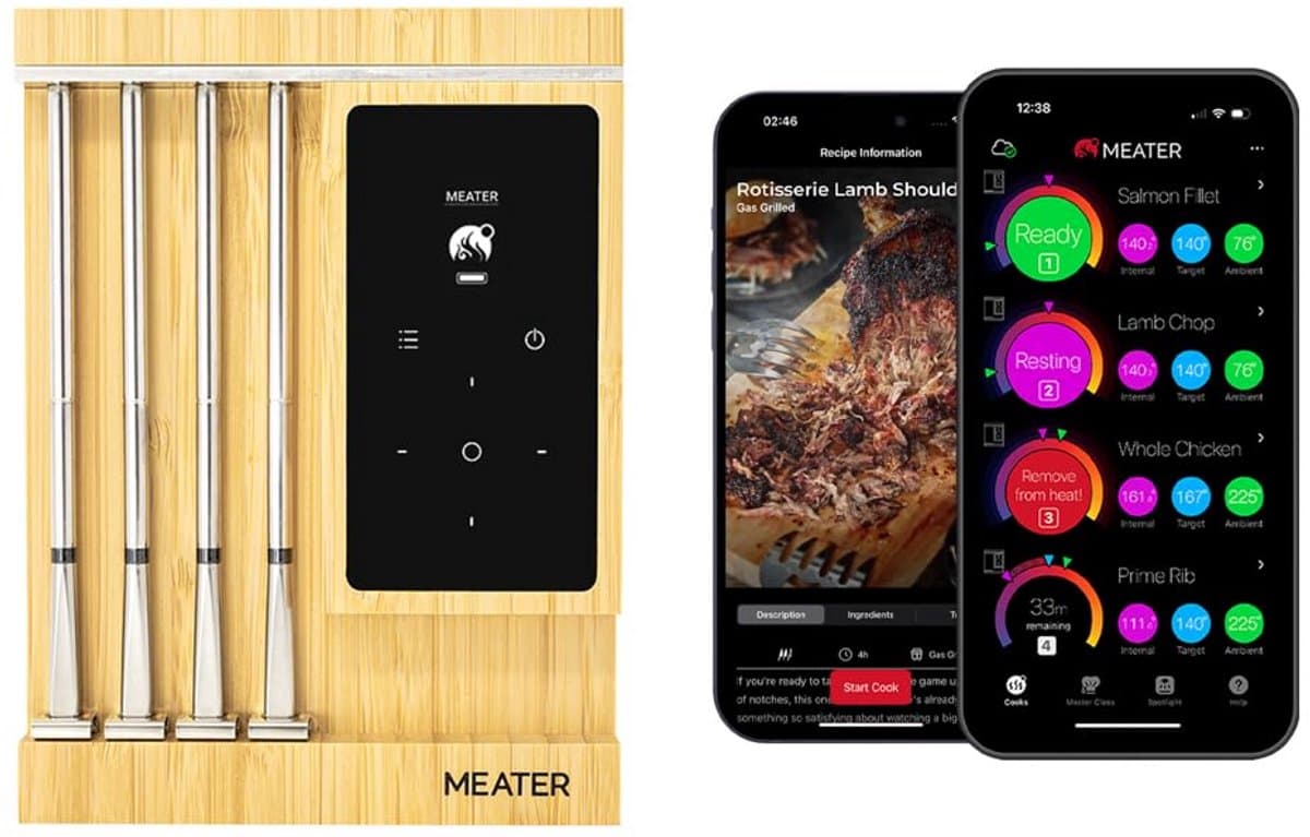 Slimme Wifi Kernthermometer XL met 4 Sensoren - Draadloos voor BBQ, Oven, Grill en Airfryer — afbeelding 1