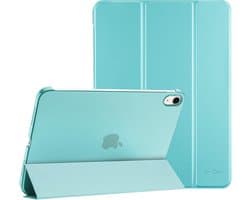 iPad 10e generatie hoes 10,9 inch 2022 – lichte harde beschermhoes met foliodeksel – Aqua