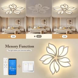 Dim- en kleurtemperatuur instelbare LED Plafondlamp met Afstandsbediening voor Woonkamer en Slaapkamer — thumbnail 4