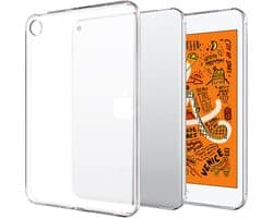 Ultradunne Siliconen iPad Mini Hoes - Geschikt voor alle iPad Mini 1 t/m 5 - Semi-transparant
