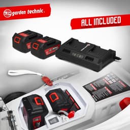 Draadloze Grasmaaier 40V (2x20V) Inclusief 2 Accu's & Oplader - 37cm Maaibreedte — thumbnail 4