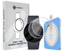 Strap-it 2-pack Screenprotector met One-Click Tool screen protector display bescherming geschikt voor Samsung Galaxy Watch 6 40mm