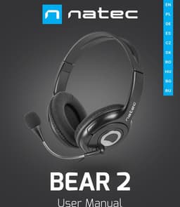 Natec- NSL-1178-Headphones with Microphone -Bear 2 -Black — thumbnail 2