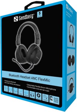 Sandberg - 126-36 - Gaming Headset - Draadloos - USB Type-C - Bluetooth - Zwart — thumbnail 4