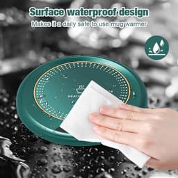 Koffieverwarmer bekerwarmer met 3 temperatuurinstellingen, automatische uitschakeling en bureaudesign – Voor kantoor en thuis, ideaal voor koffie, thee of melk. — thumbnail 5