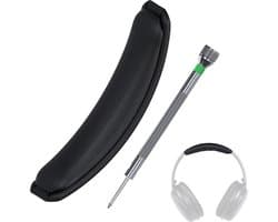 Vervangende Hoofdband voor Bose QuietComfort 35, 35 II, 45 (QC35, QC35 II, QC45) Hoofdtelefoon [Upgraded] van MMOBIEL – Protein PU Hoofdband – Hoofdtelefoon Hoofdkussen Cover Reparatie – Zwart