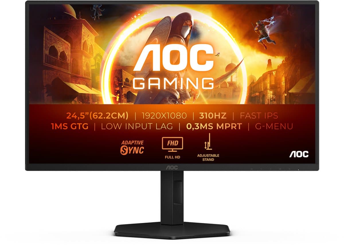 AOC G4 25G4SXU - Full HD Gaming Monitor - 25 inch - 310Hz — afbeelding 1