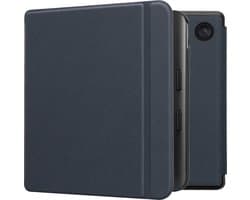 kwmobile e-reader hoesje geschikt voor Kobo Libra Colour hoes - E reader flip case met magnetische sluiting - Ereader cover in donkerblauw
