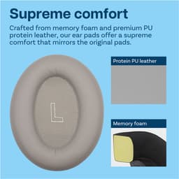 MMOBIEL Vervangende Oorkussens Geschikt voor Bose QuietComfort Ultra Wireless Noise Cancelling Hoofdtelefoons – Memory Foam en Protein PU Koptelefoon Oorkussens - Noise Isolation Earpads – Zandsteen — thumbnail 2