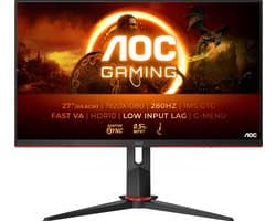 AOC G2 27G2ZN3/BK - Full HD Gaming Monitor - 280hz - 27 inch