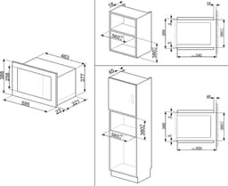 SMEG FMI020X - Inbouw magnetron met grill - RVS — thumbnail 4