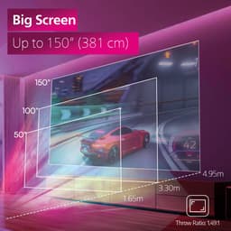 Philips GamePix 800 (GMX800/INT) 150 inch - Full-HD gaming beamer - Google TV - zwart — thumbnail 2