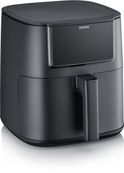 Severin FR 2462 Black Line Single XXL - Airfryer - Hetelucht friteuse - Touchscreen - 7 Liter - 12 Automatische programma's - 1700 Watt – Zwart — thumbnail 2