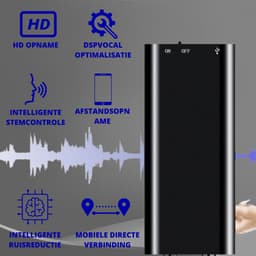 Mini Afluisterapparaat - Afluisterapparatuur - Ultra Discreet en Compact - 8GB Opslagruimte - Kwalitatieve Geluidsopname - Spy & Voice Recorder - Dictafoon — thumbnail 3