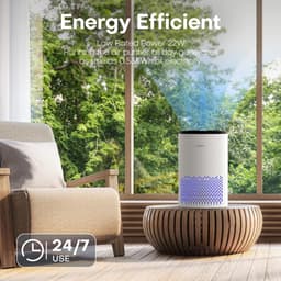 Conopu® - Luchtreiniger - Aroma Diffuser - HEPA-filter - getest op fijnstof, huisstofmijt, hooikoorts en allergie - verwijdert 99,97% bacterien - timer functie — thumbnail 3