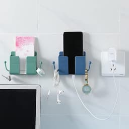 Wandhouder voor Mobiele Telefoons - Opbergdoos voor wandmontage - Afstandsbediening Houder - AB Houder - Remote Controll Holder - LOUZIR — thumbnail 3