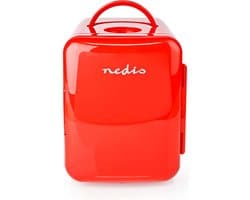 Nedis - Mini koelkast 6 l Rood