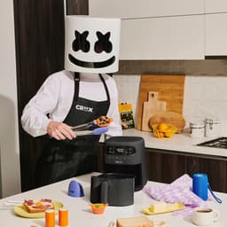 Digitale Luchtfriteuse - Hete Lucht Oven - Snel Koken - Krachtig Verwarming Systeem - 3 Liter - Zwart — thumbnail 2