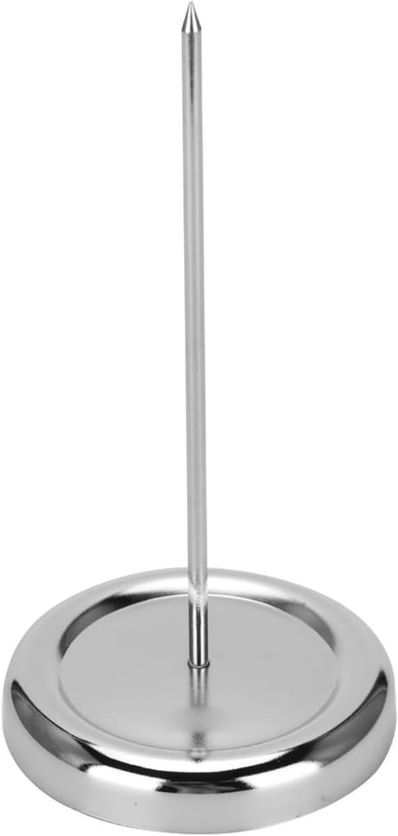 Stainless Steel Rechtopstaande Papierenhouder voor Restaurant, Hotel en Café - Factuuropslag en Bestellingen — afbeelding 1