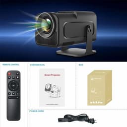 One Zisa - HY300 Mini - Beamer - Projector Beamer - Mini Meamer - 1920x1080dpi - Automatische focus - met WiFi - Android 11 - Zwart — thumbnail 2