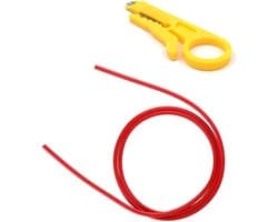3D-printer PTFE slang - Bowden buis filament - 3D printen - Inclusief slangsnijder - 1 meter - rood