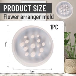 Siliconen mal met honingraatpatroon voor het gieten van kaarsen en het maken van bloemstukken, inclusief huizen en spiraalsteelhouder voor creatieve decoratie — thumbnail 5