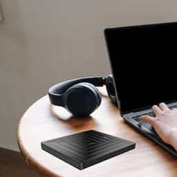 Externe DVD Brander - USB DVD Station - Data Back-up - Schokabsorberend Ontwerp - 15.4 x 14.3 x 1.5 cm — thumbnail 3