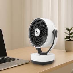 Tafelluchtcirculatie - Compacte ventilator - Gelijkmatige ventilatie - Met aromadiffuser - 25x193x315 cm - Wit — thumbnail 2