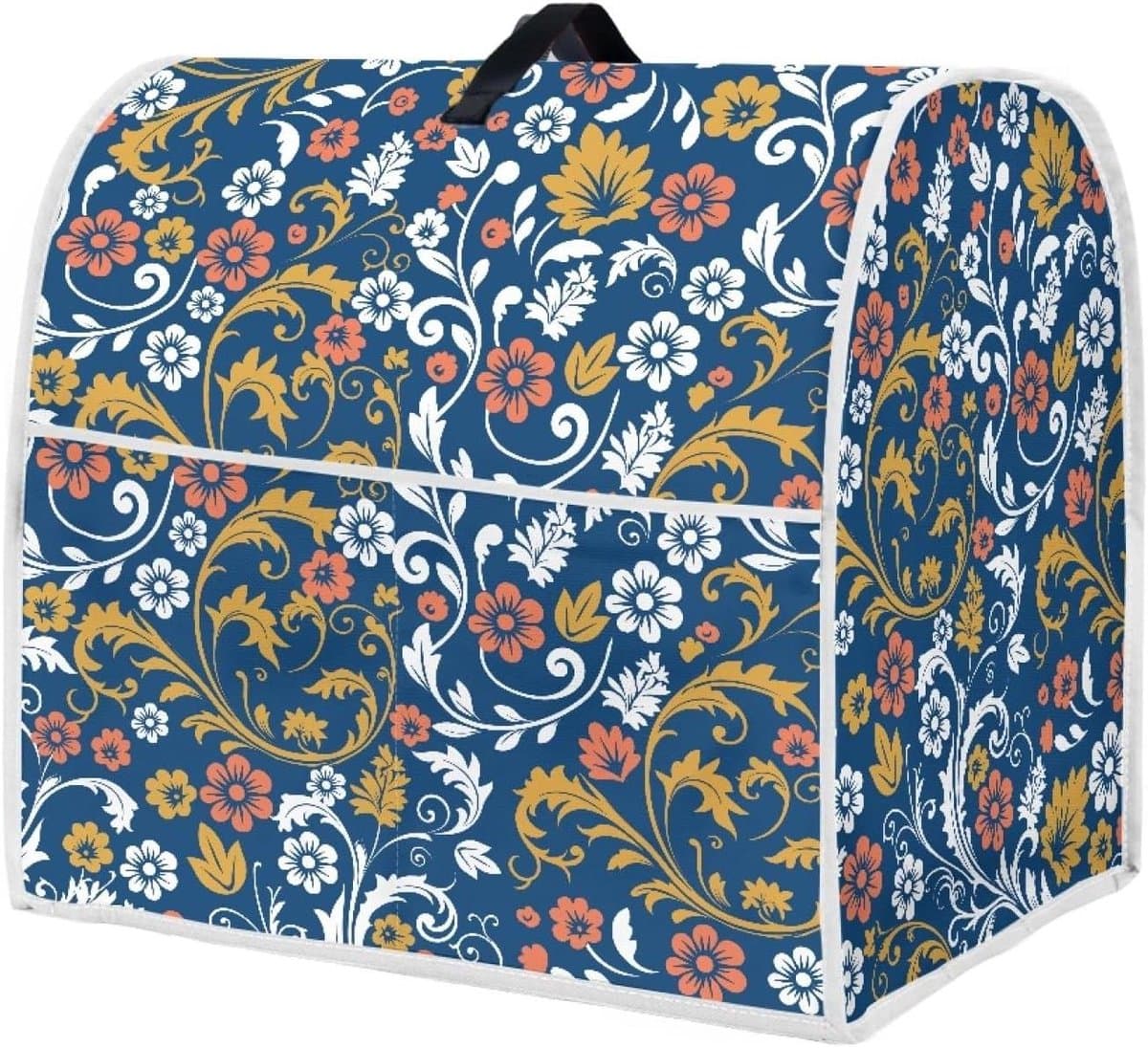 Mixerhoes Keuken - Apparaathoes - Keuken Organisatie - Met Opbergzakken - 43.5 x 27.5 x 37.5 cm - Vintage Bloemen — afbeelding 1