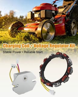 Dynamo Grasmaaier - Oplaadspoel Gelijkrichter - Motor Onderhoud - 10-16 Amp Laadsysteem - 14.5 x 13.6 x 6.4 cm - Zwart — thumbnail 4