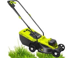 Accu grasmaaier - Elektrische grasmaaier - Gazon onderhouden - 3-standen verstelbare snijhoogte - 33 cm maaibreedte - Zwart