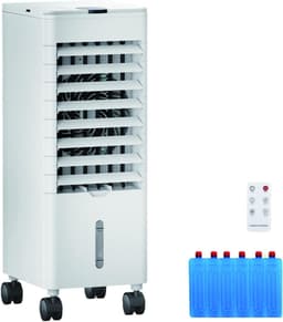Mobiele Air Cooler - Persoonlijke Ventilator - Ruimte Koelen - Stille Werking 40dB - 4L Tank - Wit — thumbnail 1