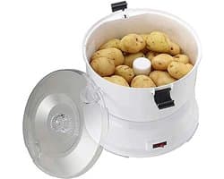Elektrische Aardappelschiller - Groente Fruit Schillen - Snel Keukenwerk - Automatische Bediening - 1 kg Capaciteit - Zwart