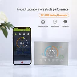 Slimme Thermostaat - Verwarming Controller - Energie Besparen - App Bediening - 5-35 Graden - Zwart — thumbnail 3