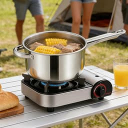 Kleine friteuse - Roestvrij staal - Thuis koken - Inclusief mand - 25 liter - Zilverkleurig — thumbnail 5