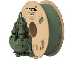 Mat PLA Filament - 3D Print Materiaal - Objecten Creëren - Strakke Maat Tolerantie - 1 KG 1.75mm - Olijf Groen