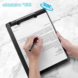 Professionele A4 Leren Conferentie Map met Clipboard, Notepad en Documentvakken, Waterproof en Inclusief Penhouder — thumbnail 3