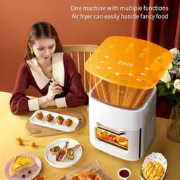 Luchtfriteuse Oven - Mini Elektrische Oven - Snelle Maaltijden Bereiden - Digitaal Touchscreen - 15 Liter Capaciteit - Zwart — thumbnail 2