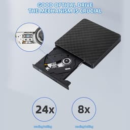 Externe Schijf - Optische Drive - Data Archiveren - Dubbele Interface - USB 3.0 Type C - Zwart — thumbnail 3